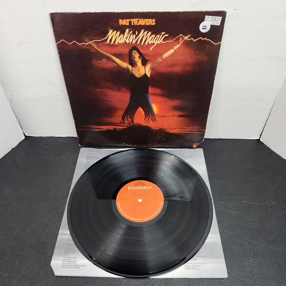 Pat Travers Makin Magic Vinyl LP 1977 Polydor PD-1-6103 Hard Rock Blues Rock